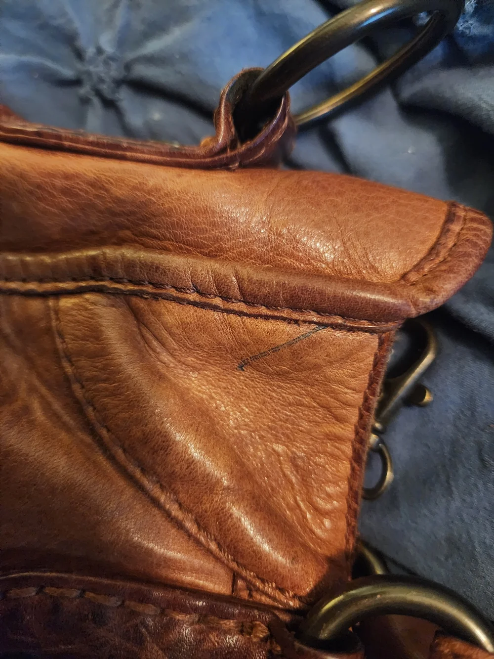Brown Leather Satchel Handbag - Classic Women's Tote